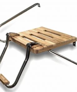 WHITECAP Teak Swim Platform with Ladder, Outboard