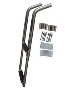 WEST MARINE 2-Step Under Platform Telescoping Swim Ladder with Safety Stick