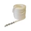 NEW ENGLAND ROPES 5/8" X 250' Premium Nylon Megaplait-Chain Rode, White