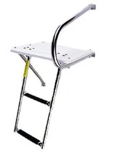 GARELICK Outboard Transom Swim Platform and Telescopic Ladder