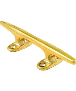 WHITECAP 6 1/2" Polished Brass Hollow Base Cleat