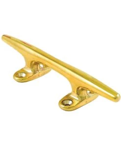 WHITECAP 8" Polished Brass Hollow Base Cleat