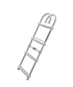 WEST MARINE 4-Step Gunwale-Mount Boarding Ladder, 11" Hook, White Steps -Anchoring sale2022 20009072 3 1500.23042021113041