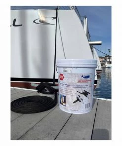 NEW ENGLAND ROPES 1/2" Black Dock Line 4-Pack with Bucket