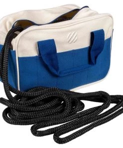WEST MARINE Canvas Bag with Two 1/2" x 25' Dock Lines