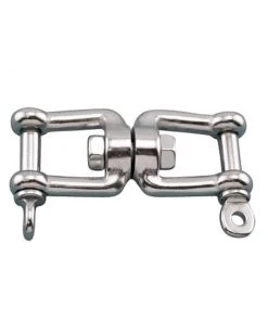 SUNCOR 3/8" Stainless Steel Double Jaw Swivel